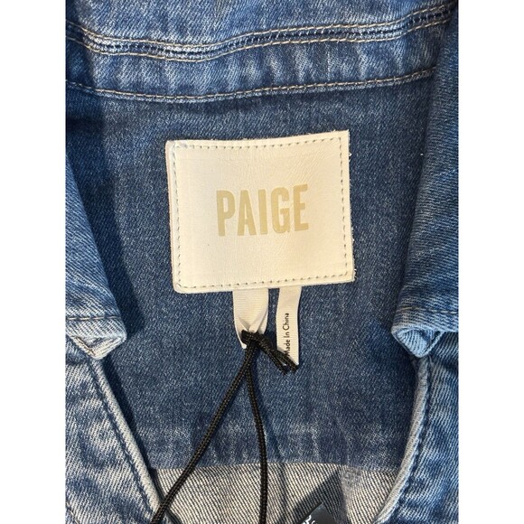 Anthropologie PAIGE Kelsee Sleeveless Mini Dress Sz 4 Light Denim NWT - Picture 8 of 10